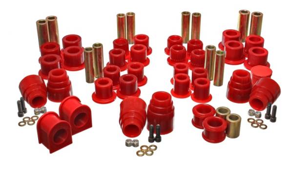 Energy Suspension - Energy Suspension 00-04 Ford Excursion 4WD Red Hyper-flex Master Bushing Set