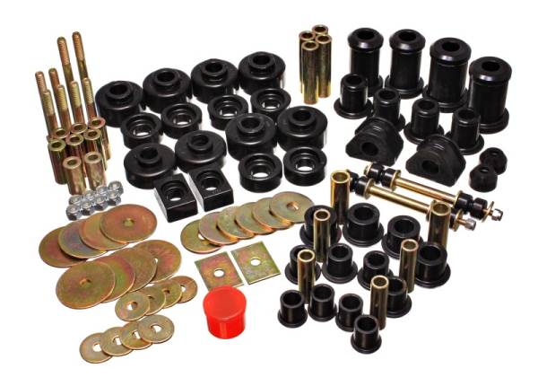 Energy Suspension - Energy Suspension F-150/F-250 4WD Black Hyper-flex Master Bushing Set