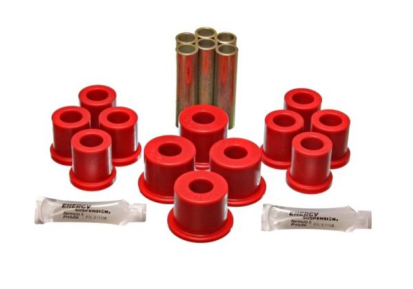 Energy Suspension - Energy Suspension Fd 4 Wd Frt Sprg Bush Set - Red