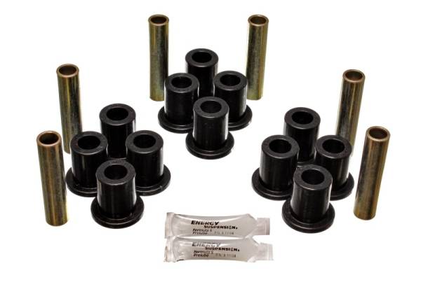 Energy Suspension - Energy Suspension Fd 4 Wd Frt Sprg Bush Set - Black