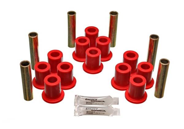 Energy Suspension - Energy Suspension Fd 4 Wd Frt Sprg Bush Set - Red