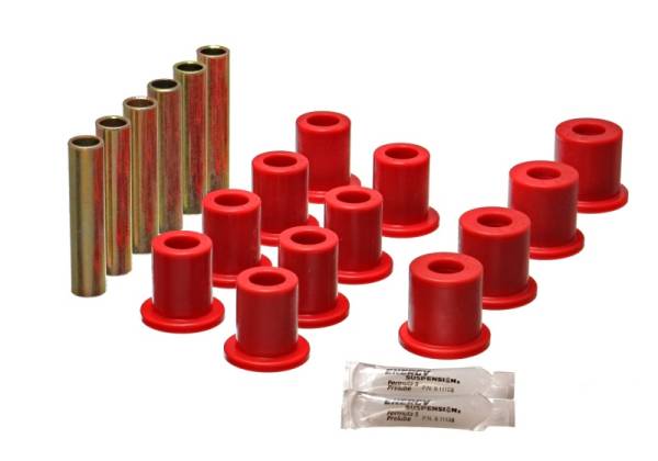 Energy Suspension - Energy Suspension Fd 4 Wd Frt Sprg Bush Set - Red