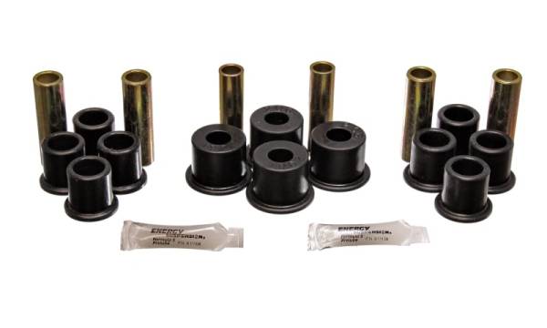 Energy Suspension - Energy Suspension 8/81-96 Ford F100/F150 2WD Black Rear Leaf Spring Bushing Set