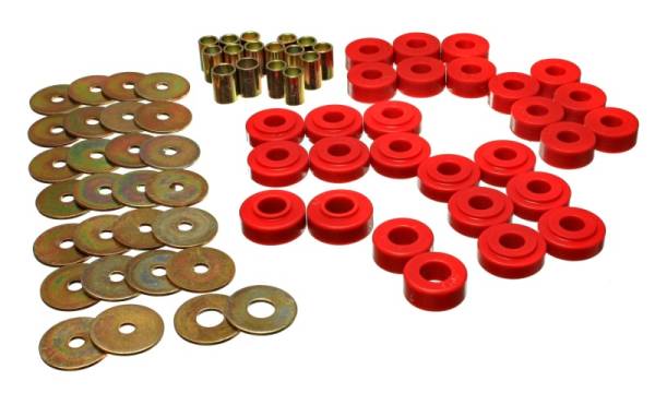 Energy Suspension - Energy Suspension Rr Spring Frame Shackle Kit - Red