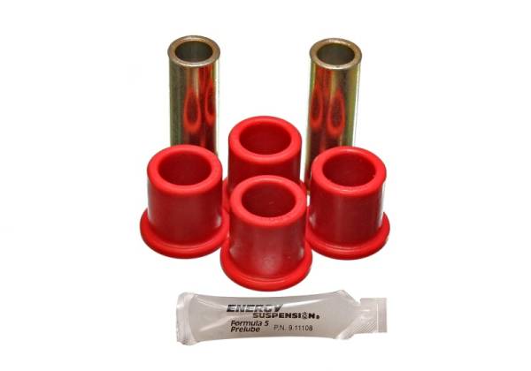 Energy Suspension - Energy Suspension 82-96 Ford F100/F150 2WD Red Rear Frame Shackle Bushing Set