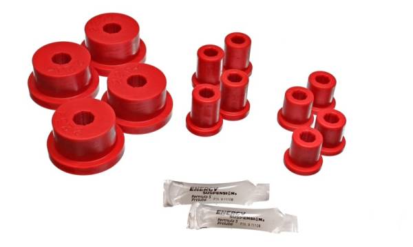 Energy Suspension - Energy Suspension 62-65 Ford Fairlane Red Rear Leaf Spring Bushing Set