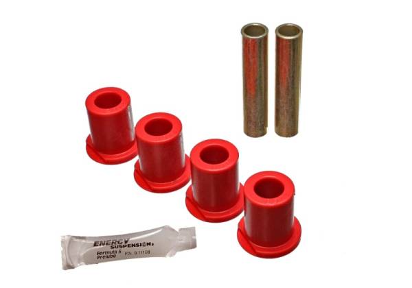 Energy Suspension - Energy Suspension 80-96 Ford Bronco / F150 / F250 / F350 Red Rear 4WD Frame Shackle Bushings Set