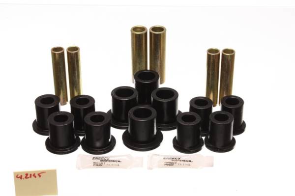 Energy Suspension - Energy Suspension Fd Rr Spring Bush Set Complete - Black