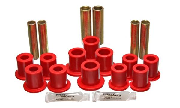 Energy Suspension - Energy Suspension Fd Rr Spring Bush Set Complete - Red