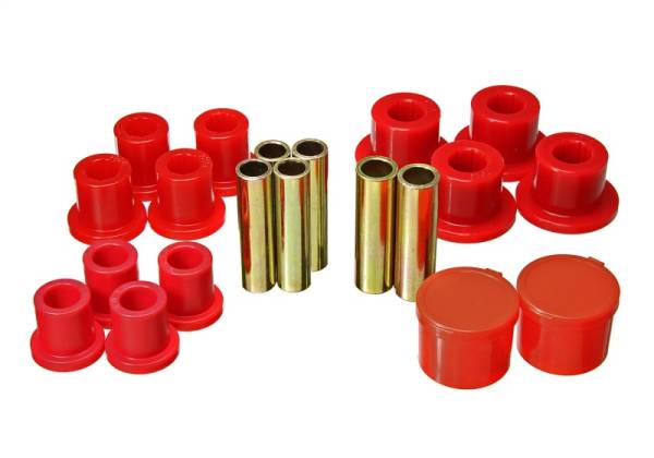 Energy Suspension - Energy Suspension 98-11 Ford Ranger 2/4WD Rear Leaf Spring Bushing Set - Red