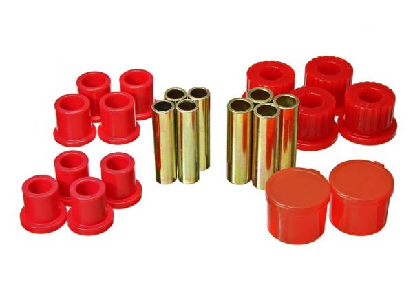 Energy Suspension - Energy Suspension 98-11 Ford Ranger 2/4WD Rear Leaf Spring Bushing Set - Red