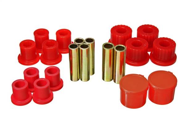 Energy Suspension - Energy Suspension 98-11 Ford Ranger 2/4WD Rear Leaf Spring Bushing Set - Red