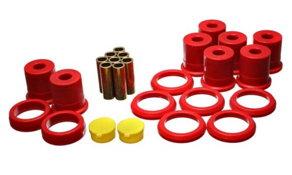 Energy Suspension - Energy Suspension 92-97 Crown Victoria / 92-97 Grand Marquis Red Rear End Control Arm Bushing Set