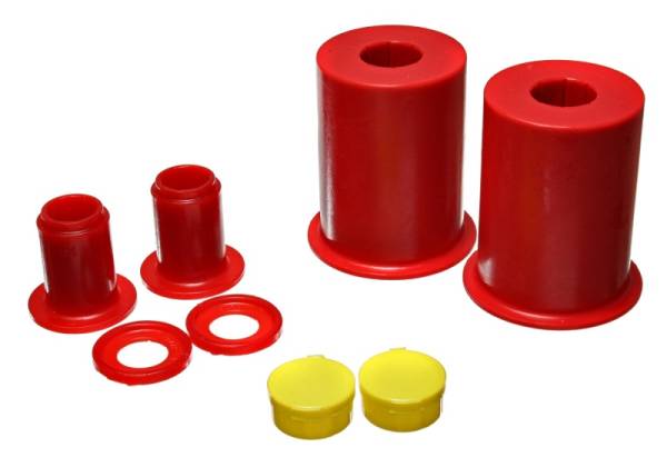 Energy Suspension - Energy Suspension 05-13 Ford Mustang Red Front Lower Control Arm Bushings (Must reuse outer metal sh