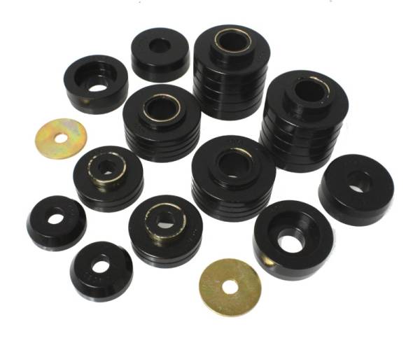 Energy Suspension - Energy Suspension 80-98 Ford F250/F350 / 80-92 Ford F100/F150 / 85-98 Ford F450 Black Body Mount Set