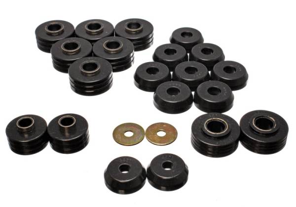 Energy Suspension - Energy Suspension 80-96 Ford Bronco 4WD Black Body Mount Set