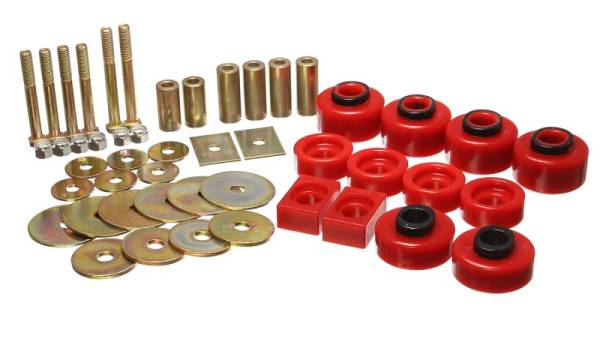 Energy Suspension - Energy Suspension 97-03 Ford F-100/F-150 2WD/F250 2WD & L-Duty Red Body (Ext Cab ONLY ) Mount Set