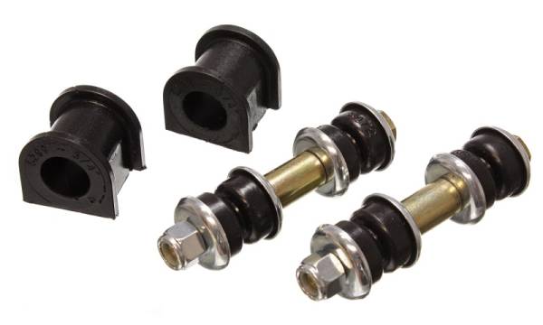 Energy Suspension - Energy Suspension 90-95 Mazda Protege/323 Black 3/4inch Front Sway Bar Bushing Set (Sway bar end lin