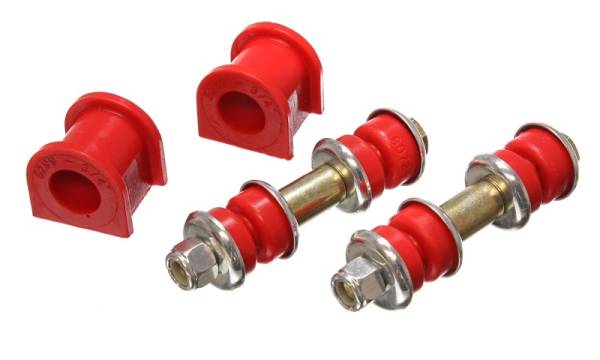 Energy Suspension - Energy Suspension 90-95 Mazda Protege/323 Red 3/4inch Front Sway Bar Bushing Set (Sway bar end link