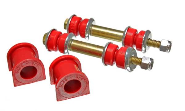 Energy Suspension - Energy Suspension 90-96 Ford Escort/ZX2 Red 3/4in Rear Sway Bar Bushing Set (Inc Endlink Bushings)