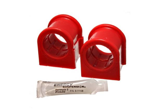 Energy Suspension - Energy Suspension 05-07 Ford Mustang Red Front Sway Bar Bushing Set (Must Reuse All Metal Parts)