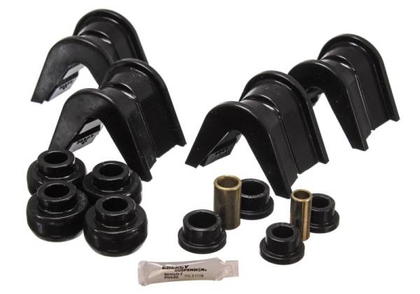 Energy Suspension - Energy Suspension 76-77 Ford Bronco/66-72 F-100/F-150 Blk 4 Deg Offset Complete 14 Pc C-Bushing Set