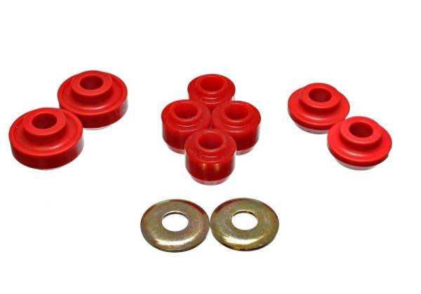 Energy Suspension - Energy Suspension 86-95 Ford Taurus Red Front Strut Rod Bushing Set