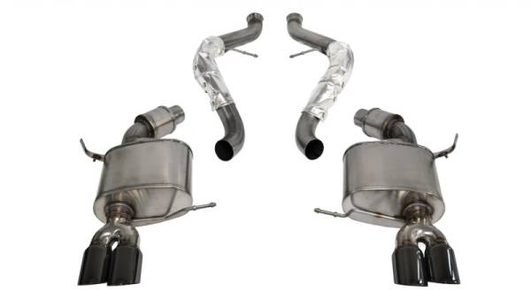 Corsa Performance - Corsa 2008-2012 BMW M3 Convertible E93 Black Sport Cat-Back Exhaust