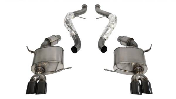 Corsa Performance - Corsa 2008-2012 BMW M3 E90 Black Sport Cat-Back Exhaust