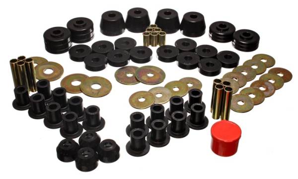 Energy Suspension - Energy Suspension 85-92 VW Golf/GTI/Jetta / 72-93 Dodge Ramcharger Blk Hyper-flex Master Bushing Set