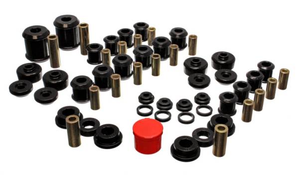 Energy Suspension - Energy Suspension 95-99 Mitsubishi Eclipse FWD/AWD Black Hyper-flex Master Bushing Set