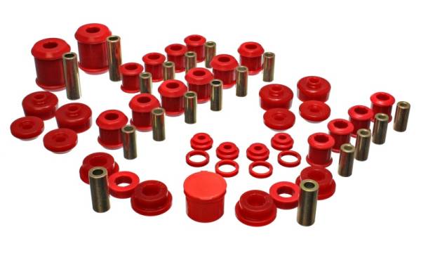 Energy Suspension - Energy Suspension 95-99 Mitsubishi Eclipse FWD/AWD Red Hyper-flex Master Bushing Set