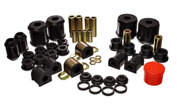 Energy Suspension - Energy Suspension 00-1/01 Mitsubishi Eclipse FWD Black Hyper-flex Master Bushing Set