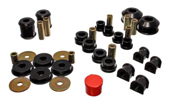 Energy Suspension - Energy Suspension 03-05 Mitsubishi Lancer EVO 8 Black Hyper-flex Master Bushing Set