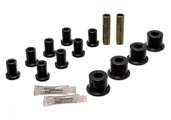 Energy Suspension - Energy Suspension Rear Spring And Shackle Bushng - Black