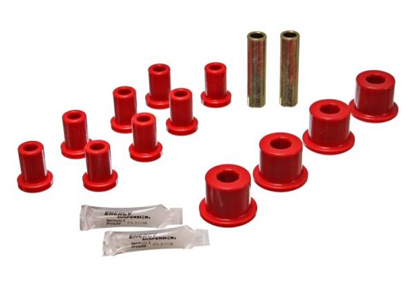 Energy Suspension - Energy Suspension Rear Spring And Shackle Bushng - Red