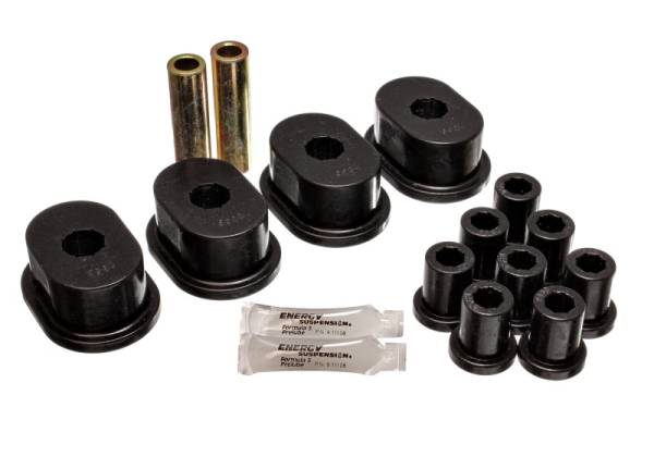 Energy Suspension - Energy Suspension 73-79 B-Body (Charger/Coronet/Satellite/GTX) Black Rear Leaf Spring Bushing Set