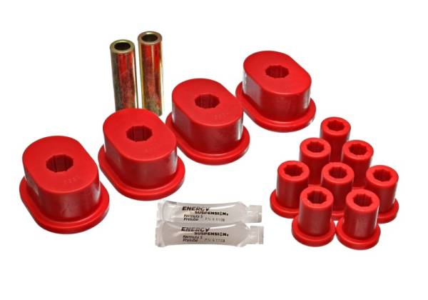 Energy Suspension - Energy Suspension 73-79 B-Body (Charger/Coronet/Satellite/GTX) Red Rear Leaf Spring Bushing Set