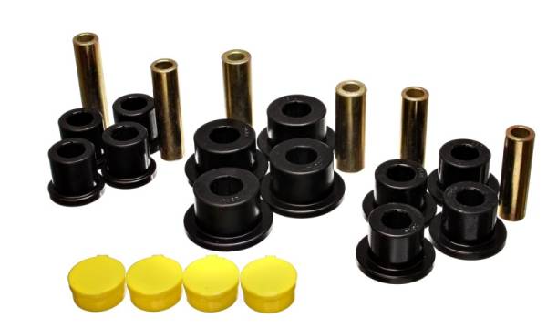 Energy Suspension - Energy Suspension 02-05 Dodge Ram 1500 2WD Black Rear Leaf Spring Bushing Set