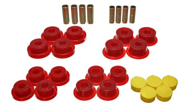 Energy Suspension - Energy Suspension Dodge Ram 99-01 1500/99-02 Ram 2500/3500 4WD Red Front End Control Arm Bushing Set