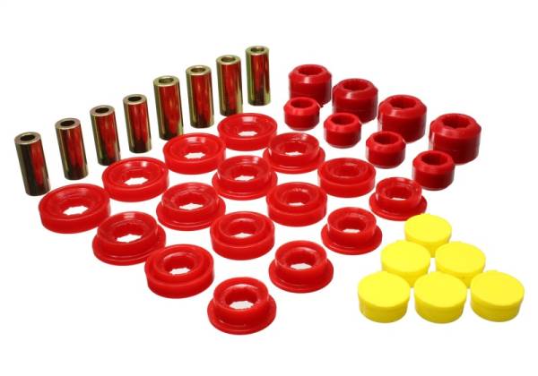 Energy Suspension - Energy Suspension 03-09 Ram 1500 Pickup 4WD Control Arm Bushing Set - Red