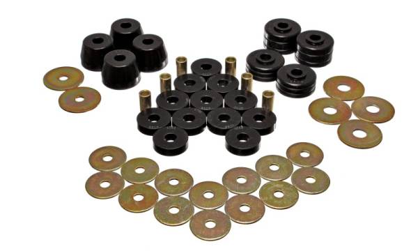 Energy Suspension - Energy Suspension Body Mount Bushing Sets - Black