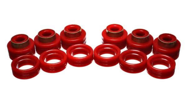 Energy Suspension - Energy Suspension 94-01 Dodge Ram 1500 / 94-02 Ram 2500/3500 Red Body (Cab) Mount Set