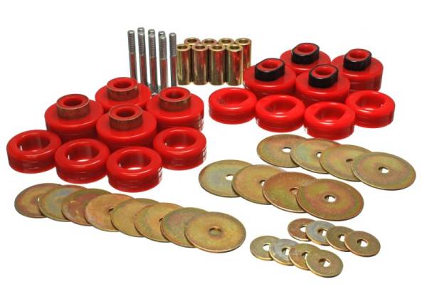 Energy Suspension - Energy Suspension Cab Mount Set - Club Cab - Red