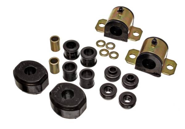 Energy Suspension - Energy Suspension 72-93 Dodge D100/200/300/Ramcharger 2WD Black 15/16in Front Sway Bar Bushings