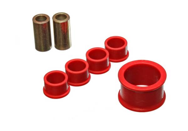 Energy Suspension - Energy Suspension 02-09 Nissan 350Z / 03-07 Infiniti G35 Coupe Red Rack and Pinion Bushing Set