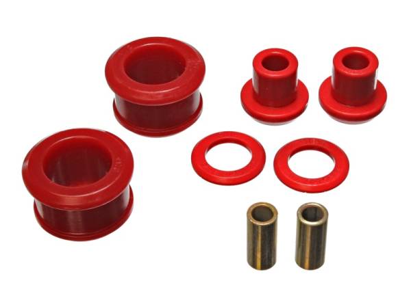 Energy Suspension - Energy Suspension 90-96 Nissan 300ZX Red Rear Differential Carrier Bushing Set (Must reuse all metal