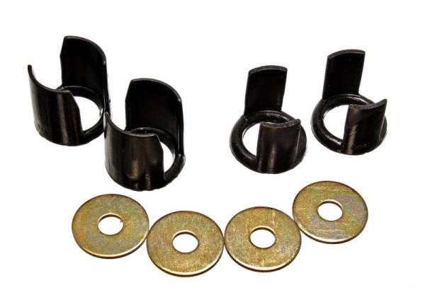 Energy Suspension - Energy Suspension 89-94 Nissan 240SX (S13) Black Rear Subframe Insert Set - a supplement to the subf