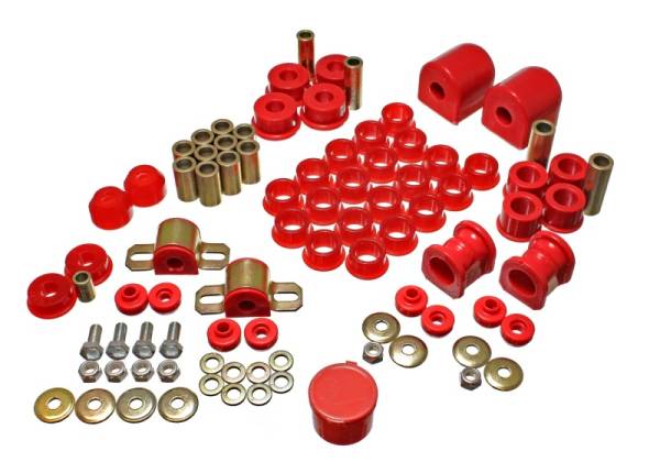 Energy Suspension - Energy Suspension 91-94 Nissan Sentra/NX1600/2000 Red Hyper-Flex Master Bushing Set