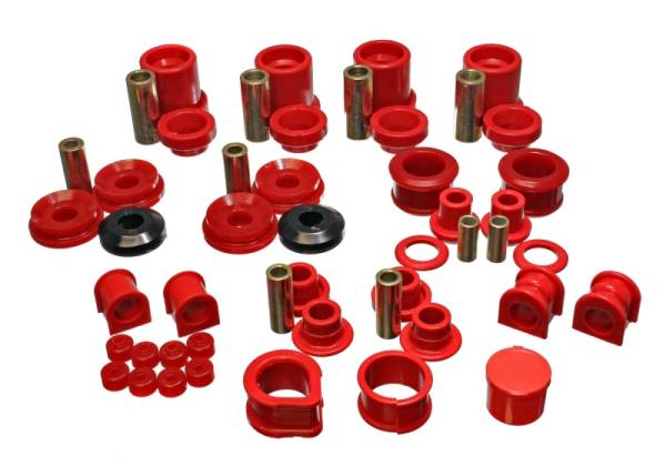 Energy Suspension - Energy Suspension 90-96 Nissan 300ZX Red Hyper-Flex Master Bushing Set (Sway bar end link bushings a